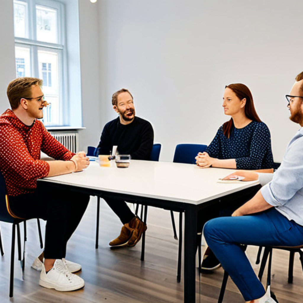 **

"A diverse group of professionals participating in a workshop about AI ethics, in a bright and modern co-working space in Stockholm. Fully clothed in business casual attire, discussing the responsible development of AI. Safe for work, appropriate content, professional environment, perfect anatomy, natural proportions, well-formed hands, proper finger count, family-friendly."

**