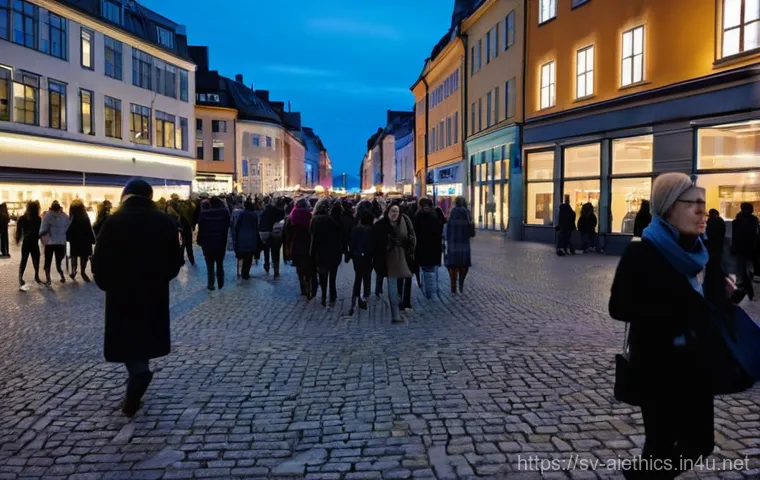 AI 윤리와 AI 감시 체계 - **Prompt 1: Digital Footprint in a Nordic Home**
    "A young adult (mid-20s, wearing a cozy, muted-...