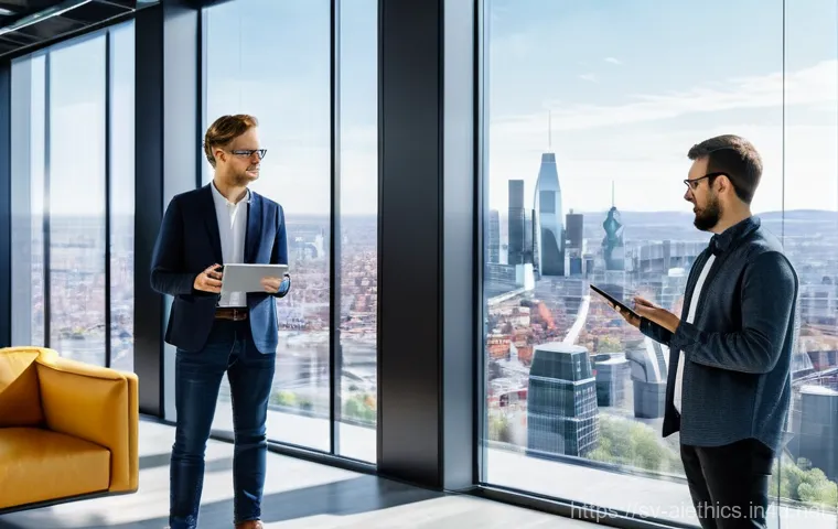 AI 윤리와 AI 윤리적 AI 개발 전략 - **Prompt 1: Transparent AI Collaboration**
    "A clean, minimalist, brightly lit modern Scandinavia...