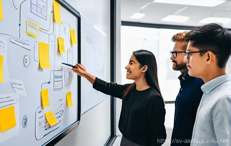 AI 윤리와 AI 윤리적 AI 개발 전략 - **Prompt 2: Human Oversight in AI Decisions**
    "A professional, well-lit board room with a large,...